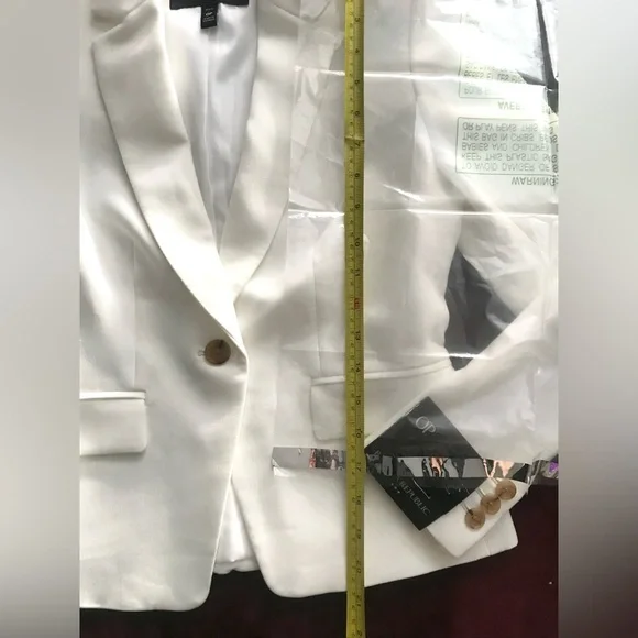 Banana Republic Blazer Elegant White Women's Jacket - Picture 6 of 8